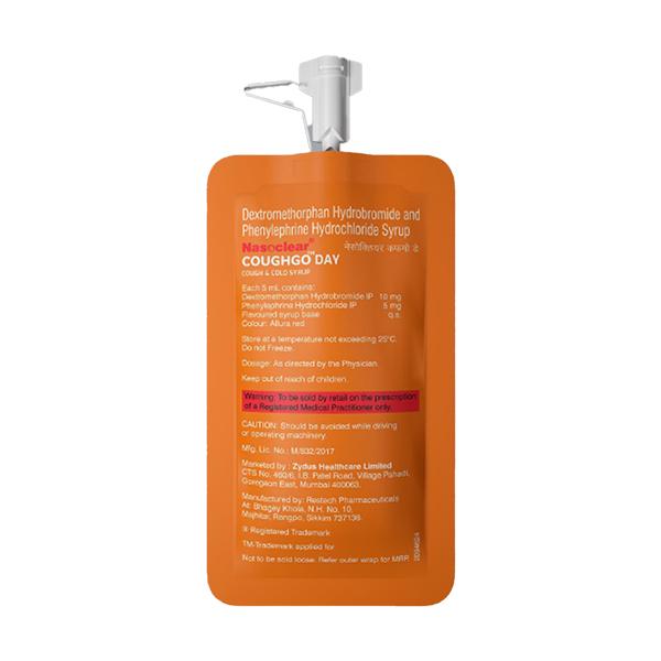 NASOCLEAR COUGHGO DAY + NIGHT SUGAR FREE STRAWBERRY FLAVOUR Syrup 3X10ml - Cough And Cold-Cou