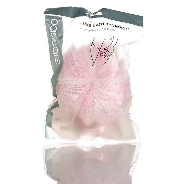 Basicare Luxe Bath Sponge -Pink 1's - Loofahs & Sponges