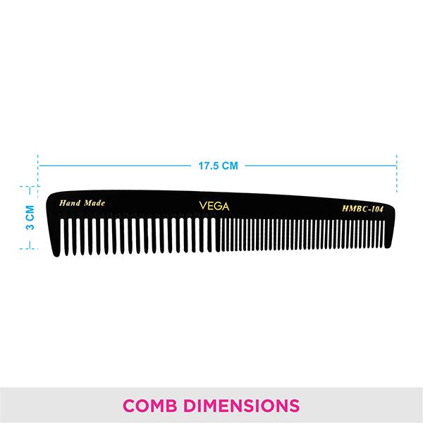 Vega Graduated Dressing Hair Comb for Men and Women,(VC2HMBC-104) 2's - Hair Combs