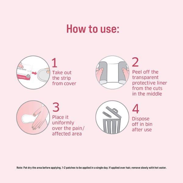 Sirona Feminine Pain Relief Patches 5's - Intimate Care