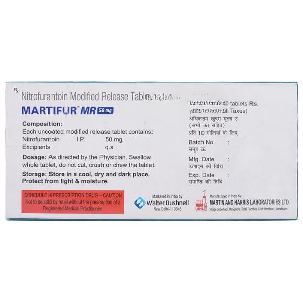 Martifur MR 50mg Tablet 10'S - Bacterial Infections-OAB