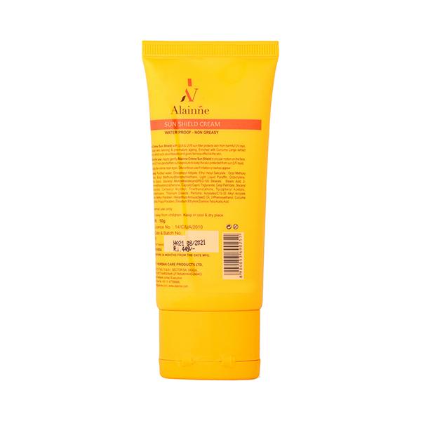 Alainne Sun Shield Cream Uva and Uvb Protection Spf50 50 gm - Face Sunscreen