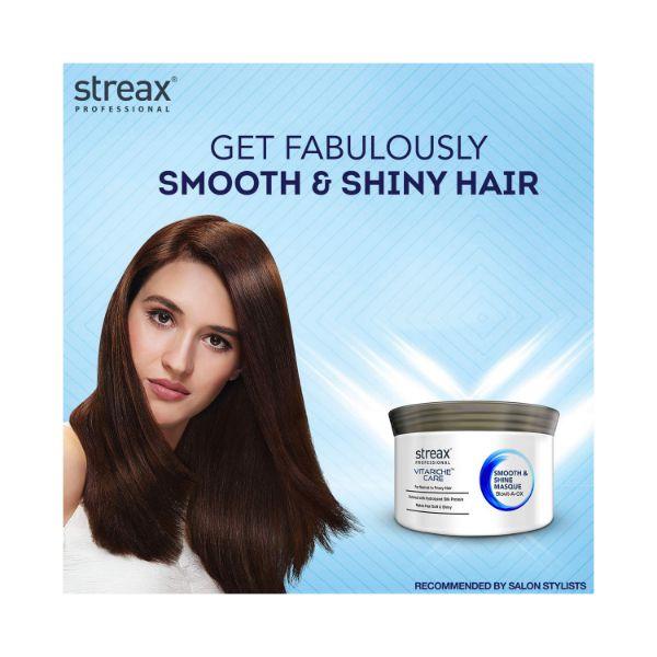Streax Professional Vitariche Care Smooth & Shine Masque 200 gm - Conditioners