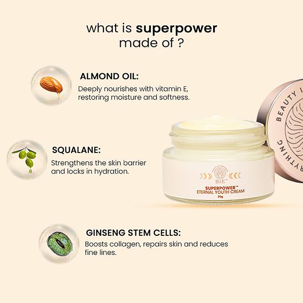 Bie - Beauty By Bie Superpower- Eternal Youth Cream 20 gm - Face Moisturizers