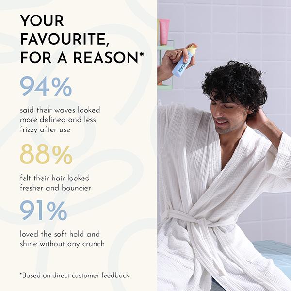 Fix My Curls Ready Set Refresh Spray for Wavy, Curly, Low-Density, Fine Hair Silicone Free and Alcohol Free 100 ml - Hair Sets & Kits