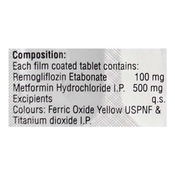 REMO M 500mg Tablet 10's - Diabetes-Ant