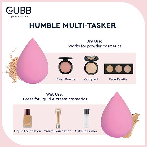 GUBB Beauty Blender - Light Pink 18 gm - Sponges & Applicators