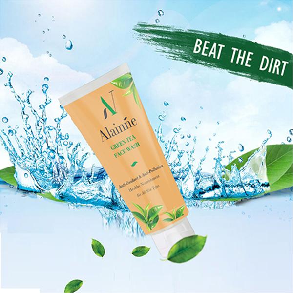 Alainne Green Tea Facewash 100 gm - Face Washes