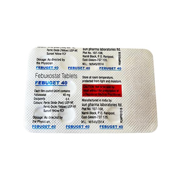 FEBUGET 40 Tablet 15's - Gout