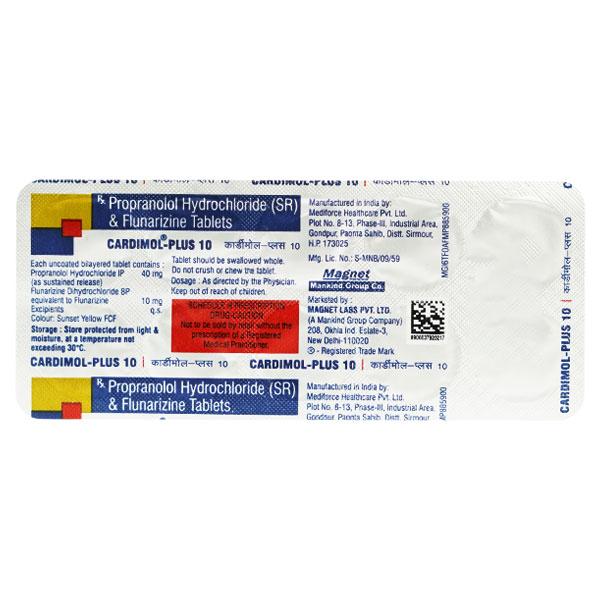 Cardimol Plus 10/40mg Tablet 10'S - Hypertension-Bet
