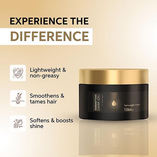 Sebastian Professional Dark Oil Lightweight Hair Mask 150 ml - Hair Masks & Packs