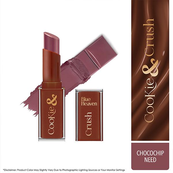 Netmeds | Blue Heaven Cookie & Crush Chocolate-Flavored Soft-Matte Lipstick, Chocochip Need 3.4 gm