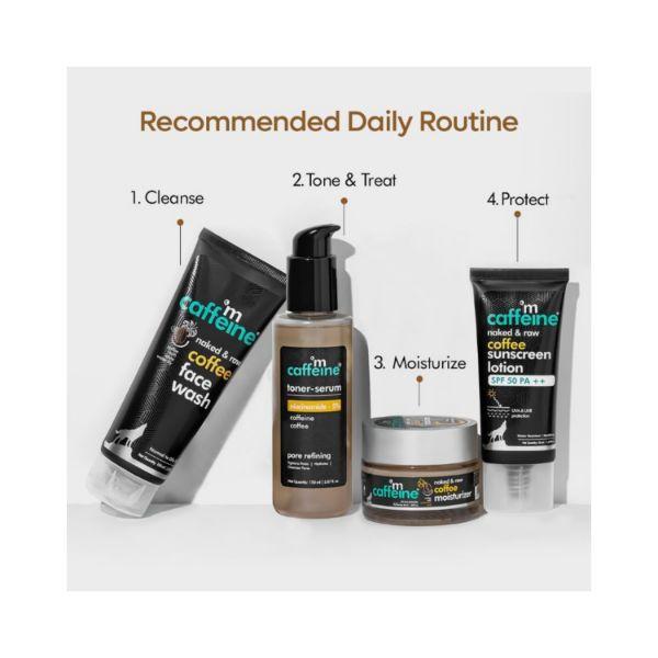 mCaffeine Daily Skin Tonic Kit with SPF 50 173gm - Face Gels