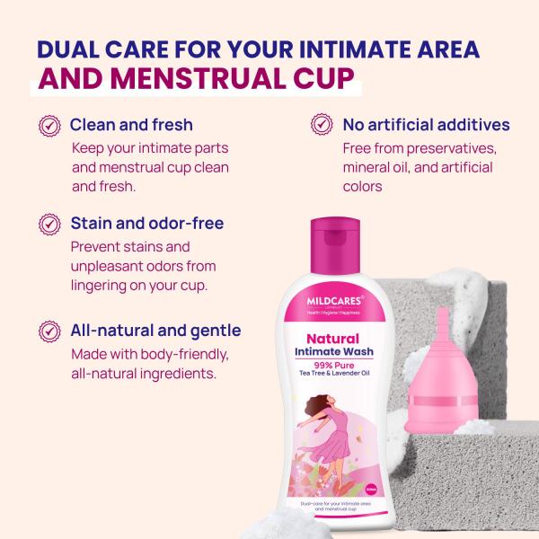 Mildcares Natural Intimate Wash 100 ml - Intimate Hygiene