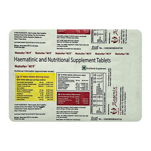 NATOFER KIT Tablet 30's - Supplements-Vam