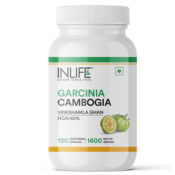 Netmeds | INLIFE Garcinia Cambogia 1600 mg Vegetarian Capsules 120's