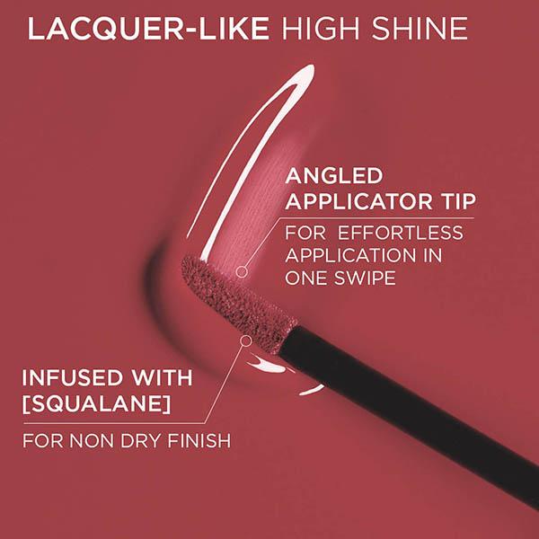 Loreal Paris Infallible Laque Resistance Lacquer-Like Shine, 16H Longwear, 601 Worth It 4 ml - Liquid Lipsticks