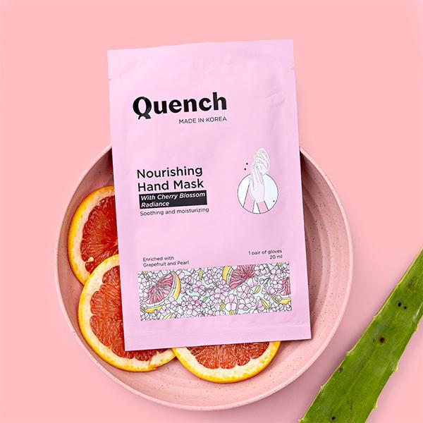 Quench Botanics Nourishing Hand Mask (with Mon Cherry Radiance) 1's - Hand Creams