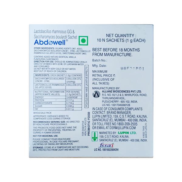 ABDOWELL Sachet 1gm - Diarrhoea-Ant