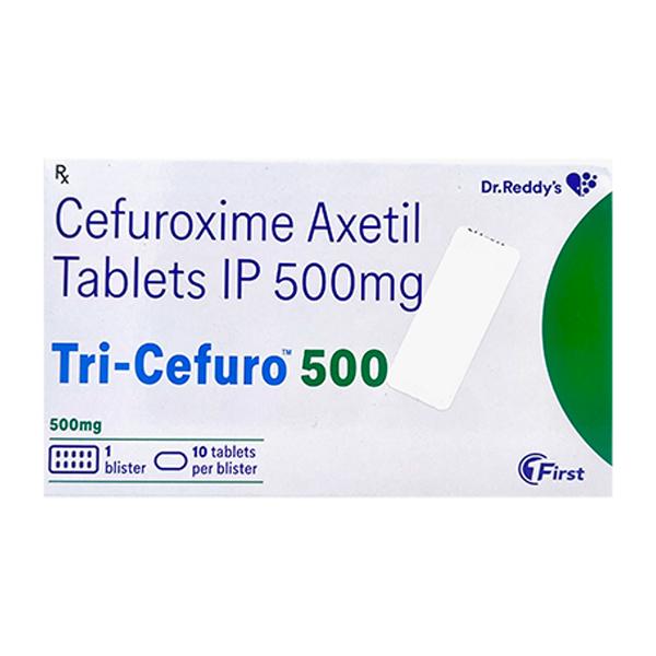 TRI CEFURO 500 Tablet 10's - Bacterial Infections-Cep