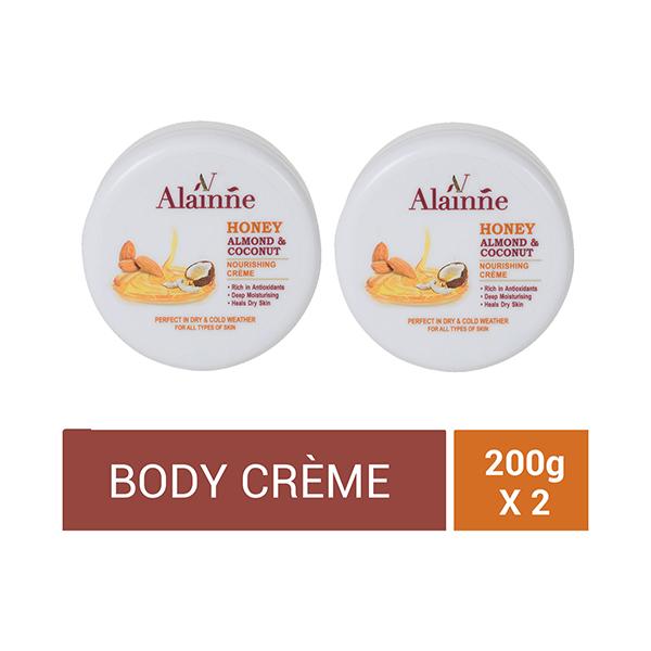 Netmeds | Alainne Honey Almond and Coconut Nourishing Body Creme 200 gm