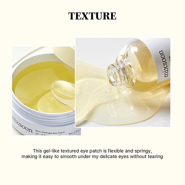 Mixsoon Bean Hydrogel Eye Patch Soothing & Firming Korean Eye Care Treatment 60's - Eye Masks