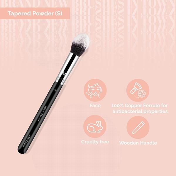 Miss Claire M8 - Tapered Powder (S) Brush (Chrome) 1's - Face Brush