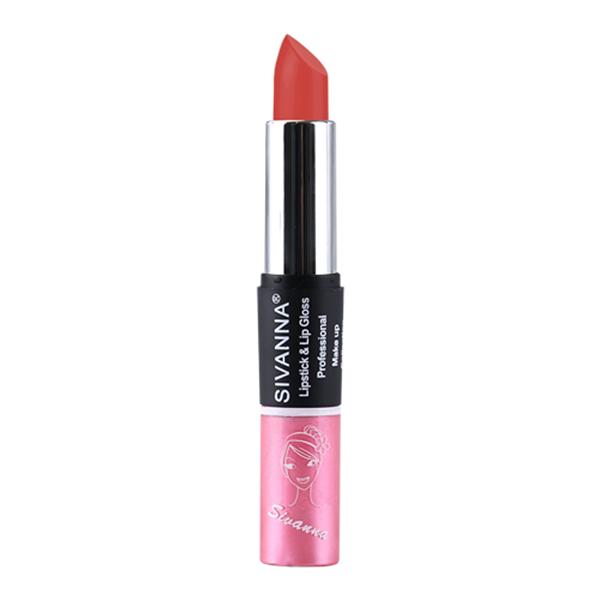 Sivanna Colors 2 in 1 Lipstick & Lip Gloss - DK061 20 20 gm - Lip Glosses
