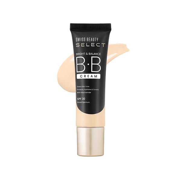 Netmeds | Swiss Beauty Select Bright and Balance Multifunctional Bb Cream With Spf 30 Milkshake 30 gm