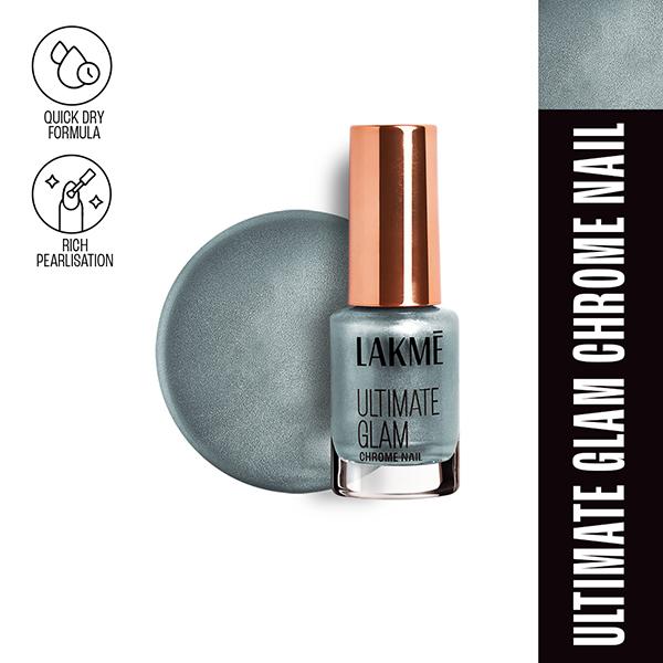 Netmeds | Lakme Ultimate Glam Chrome Nail Mint 6 ml