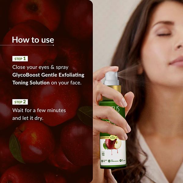 Lotus Botanicals GlycoBoost Gentle Exfoliating Toning Solution with Red Apple+Glycolic Acid 50 ml - Scrubs & Exfoliants