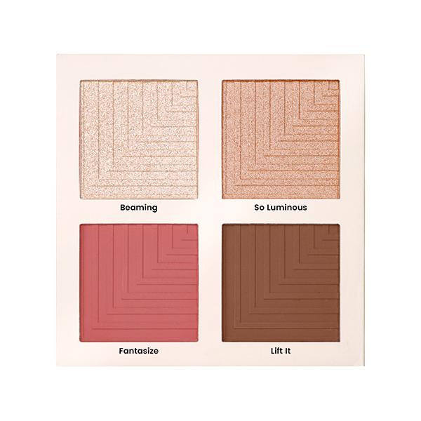 Matt Look Tone & Glaze Sculpting Face Palette for Makeup with Blushes, Highlighters & Contour, Pro Sculpt-02 18.92 gm - Contour