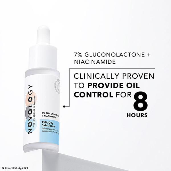 Novology PHA Serum for Oil Control With 7% Niacinamide + Gluconolactone 28 ml - Face Serum