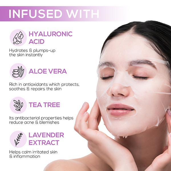 RENEE Hyaluronic Acid & Aloe Sheet Mask 2's - Sheet Masks