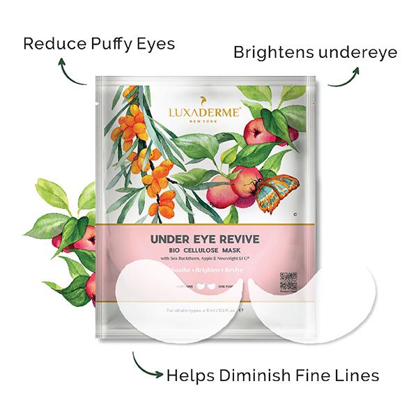 Luxa Derme Under Eye Revive Bio Cellulose Sheet Mask (Pack 2 x 5ml) 1's - Eye Masks