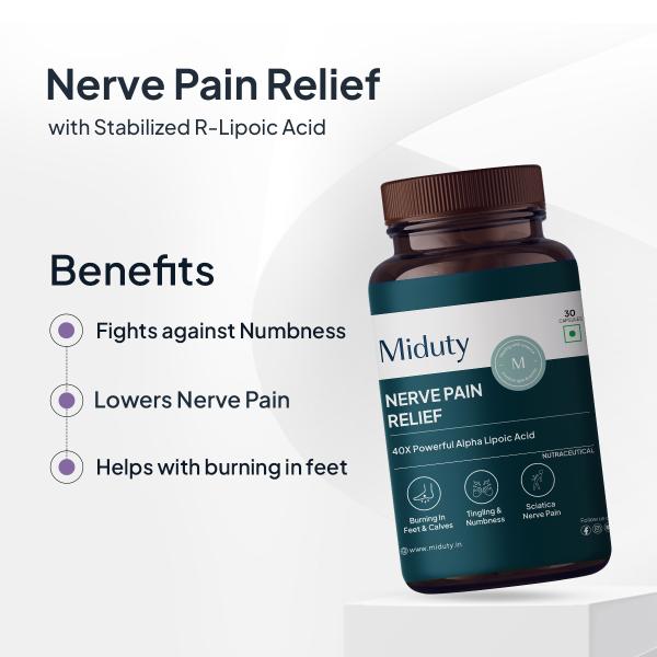 Miduty Nerve Pain Relief Capsule 30's - Vital Health
