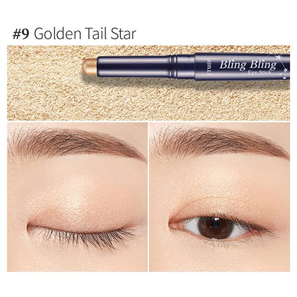 Etude Bling Bling Eye Stick 09 Golden Tail Star 1.4gm - Eyeshadow, Bases & Primers