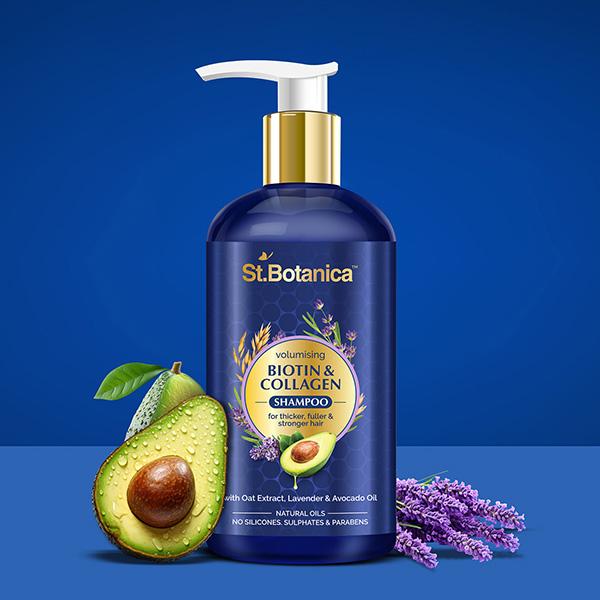 St.Botanica Biotin & Collagen Volumizing Hair Shampoo 300 ml - Shampoos