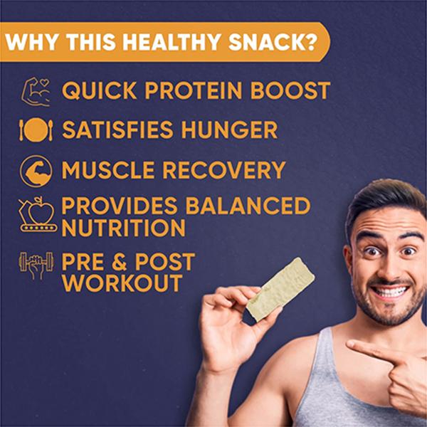 Fitspire Protein Bar Protein No Artificial Sweetener and Flavor Blueberry Flavor 60 gm - Nutritional Bars