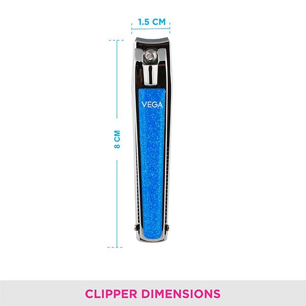 Vega Large Nail Clipper, Colour May Vary (VC2LNC-02) 2's - Nail Care