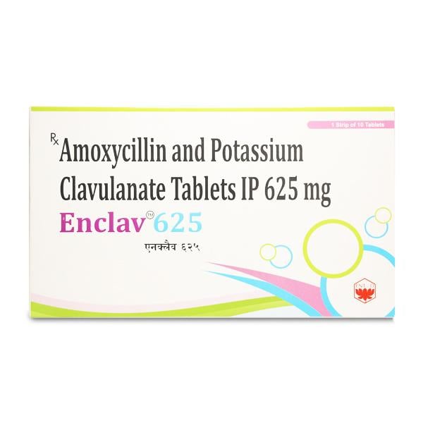 ENCLAV 625mg Tablet 10's - Bacterial Infections-Pen