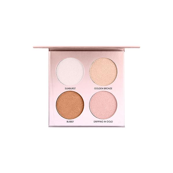 Netmeds | Miss Rose 4 Color Shimmer Brick Highlighter Palette 7003 - 024I 01 30 gm