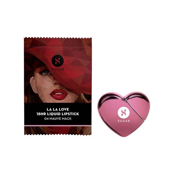 Sugar Cosmetics La La Love 18Hr Liquid Lipstick - 04 Mauve Mack 5 ml - Liquid Lipsticks