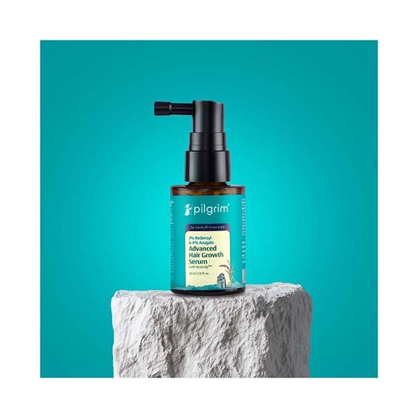 Netmeds | Pilgrim 3% Redensyl & 4% An again ADVANCED HAIR GROWTH SERUM For Dandruff-Prone Scalp 30 ml