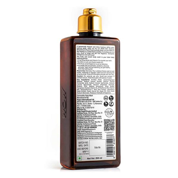 Wow Life Science Strawberry & Peach Foaming Body Wash 250 ml - Shower Gels & Body Wash