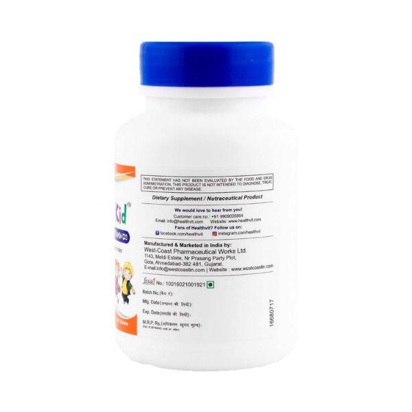 HealthVit Calvitan-KID Kid's Calcium 150mg, Vitamin D3 30IU- Tablets 2's - Multi-Vitamins