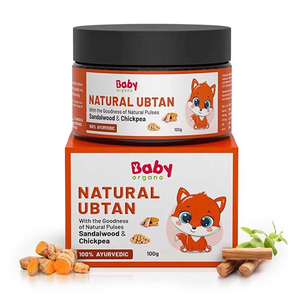 Netmeds | Baby Organo Ayurvedic Natural Ubtan Powder - Green Gram & Chick Pea 100 gm