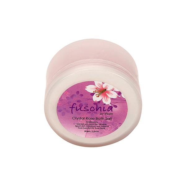 Netmeds | Fuschia Bath Salt - Crystal Rose 50 gm