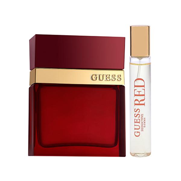 Guess Seductive Homme Red Set (Eau De Toilette 100Ml + Travel Spray 15Ml) 1's - Makeup Kits & Sets