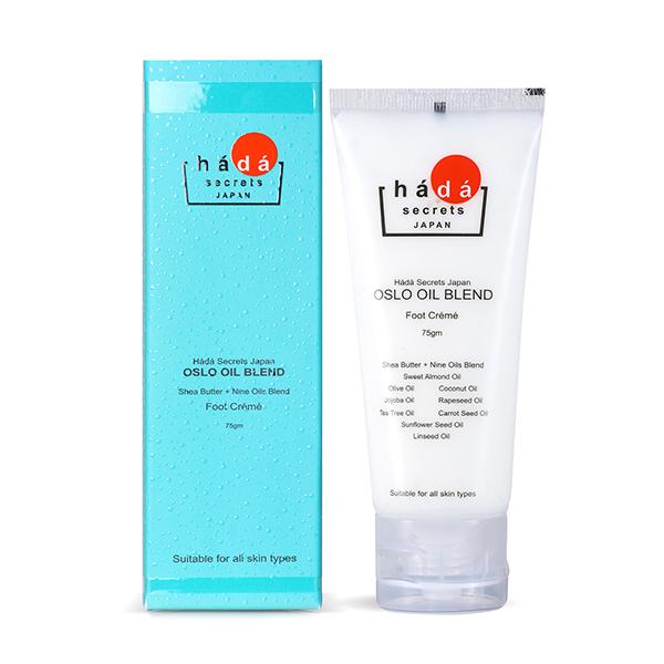 Hada Secrets Japan Oslo Oil Blend Foot Cream 75 gm - Foot Creams & Lotions